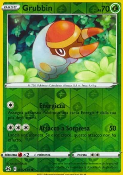 Grubbin - Reverse - Zenit Regale 15/159 - Italiano - HOLO - Near Mint