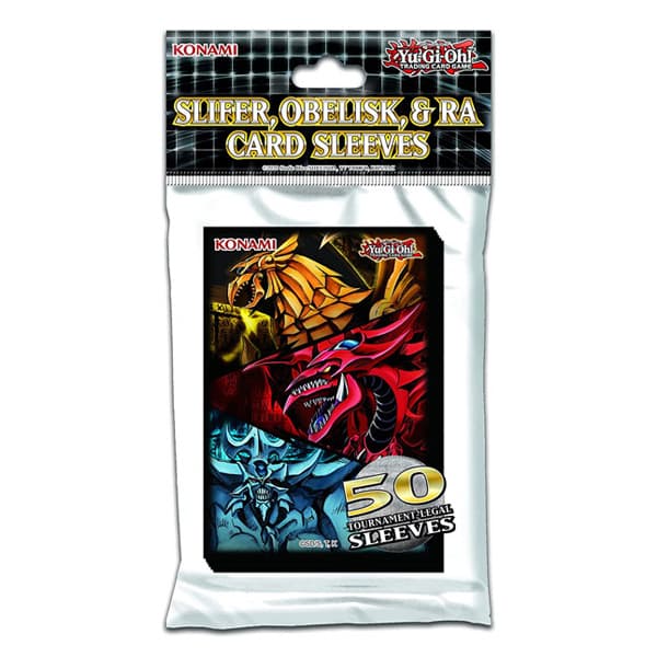 Bustine Protettive (50 Carte) Card Sleeves - Small 63x90 mm - Slifer, Obelisk, Ra