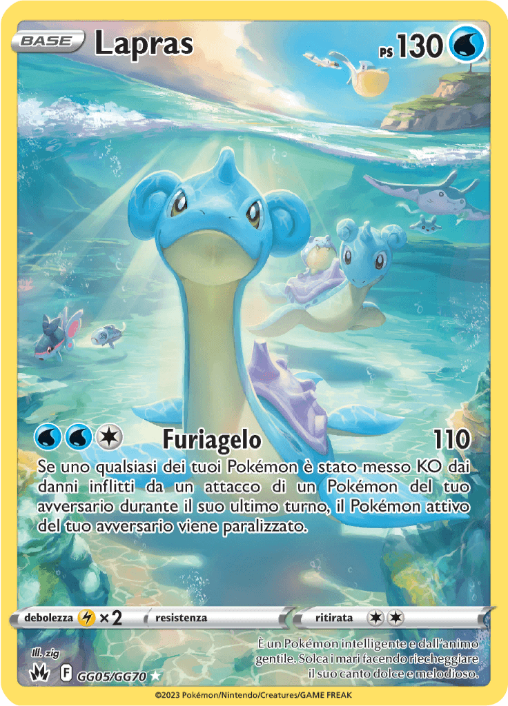 Lapras - Zenit Regale GG5/GG70 - Italiano - HOLO - Near Mint