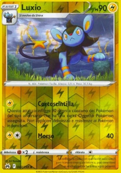 Luxio - Reverse - Zenit Regale 42/159 - Italiano - HOLO - Near Mint