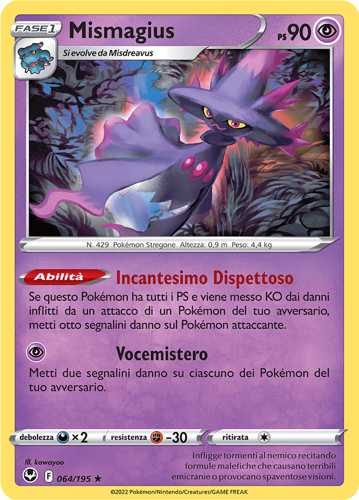 Mismagius - Tempesta Argentata 64/195 - Italiano - Near Mint