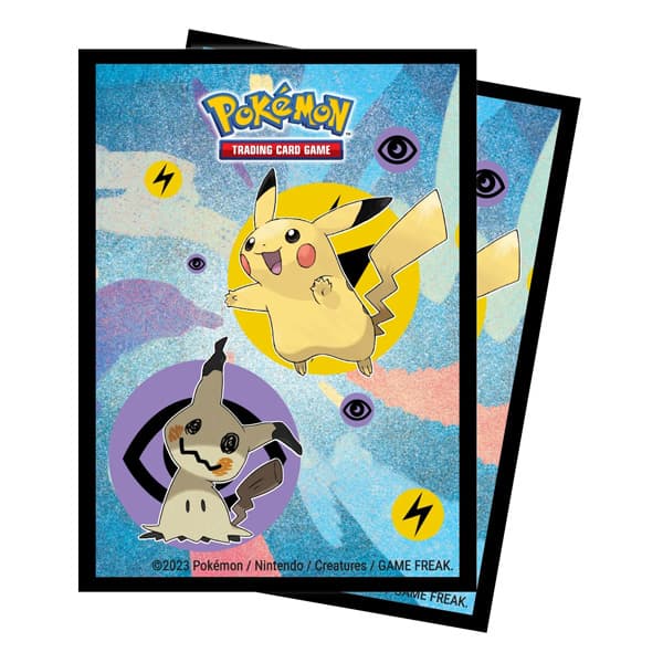 Bustine Protettive 65 Deck Protector Sleeves - Standard 66x91 mm - Pikachu e Mimikyu