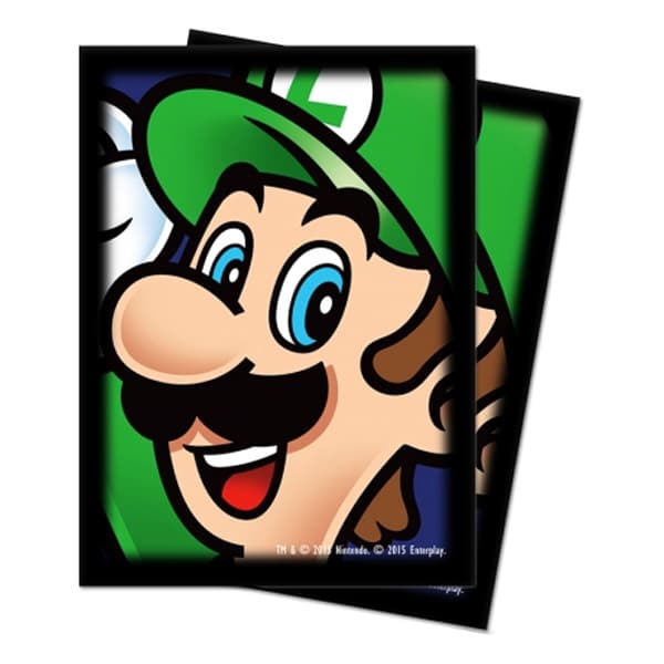 Bustine Protettive 65 Deck Protector Sleeves - Standard 66x91 mm - Super Mario - Luigi