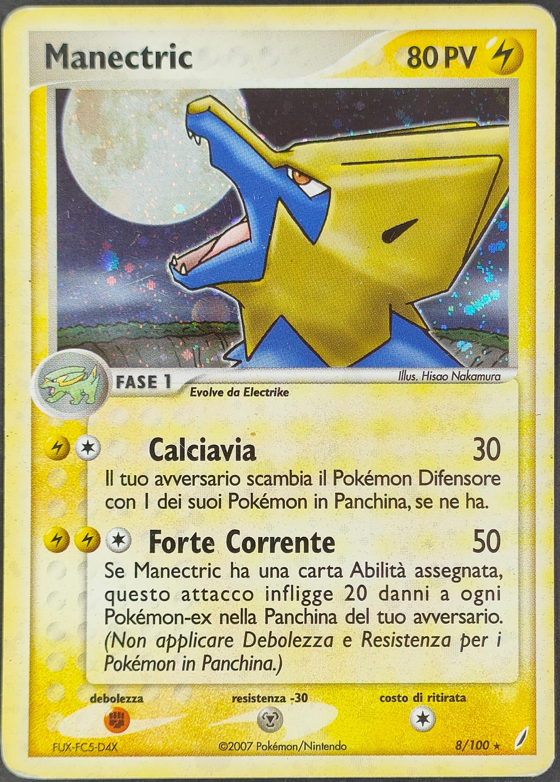 Manectric - EX Guardiani dei Cristalli 8/100 - Italiano - HOLO - Good