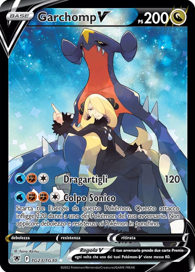 Garchomp V - Lucentezza Siderale TG23/TG30 - Italiano- HOLO - Nuovo