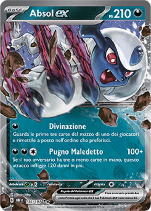 Absol EX - Ossidiana Infuocata 135/197 - Italiano - HOLO - Nuovo