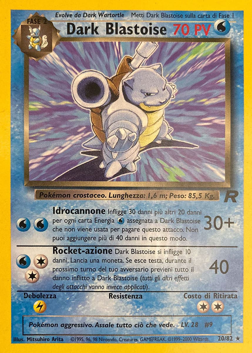 Dark Blastoise - Team Rocket 20/82 - Italiano - Very Good