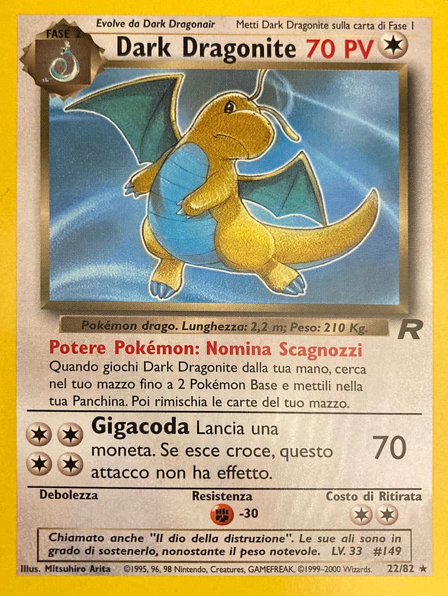 Dark Dragonite - Team Rocket 22/82 - Italiano - Good