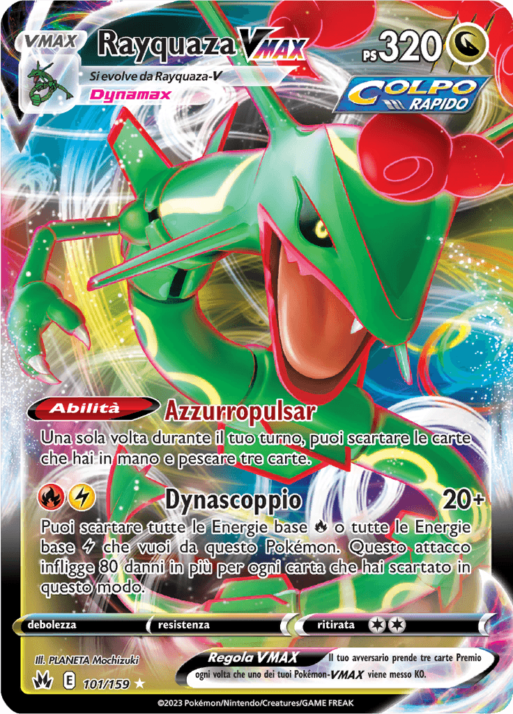 Rayquaza VMAX - Zenit Regale 101/159 - Italiano - HOLO - Near Mint