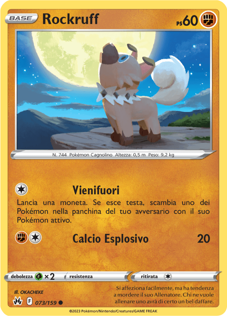 Rockruff - Zenit Regale 73/159 - Italiano - Near Mint