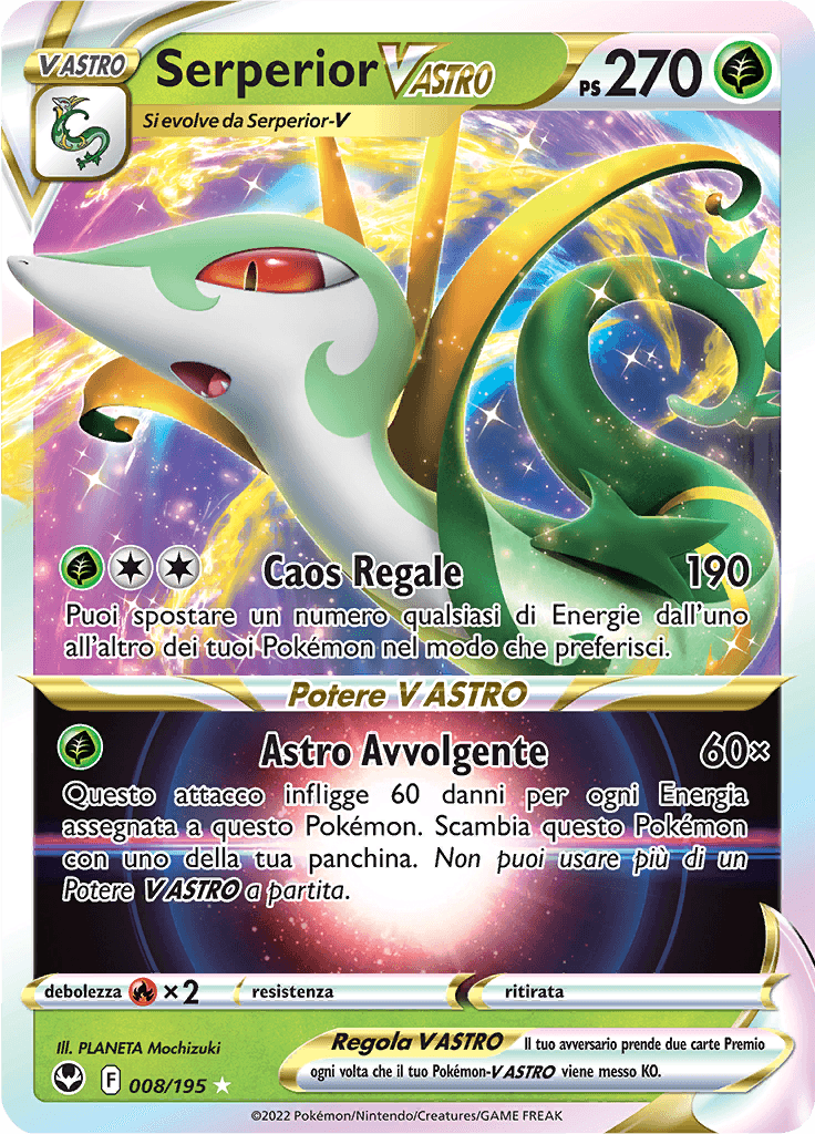 Serperior V ASTRO - Tempesta Argentata 8/195 - Italiano - HOLO - Near Mint