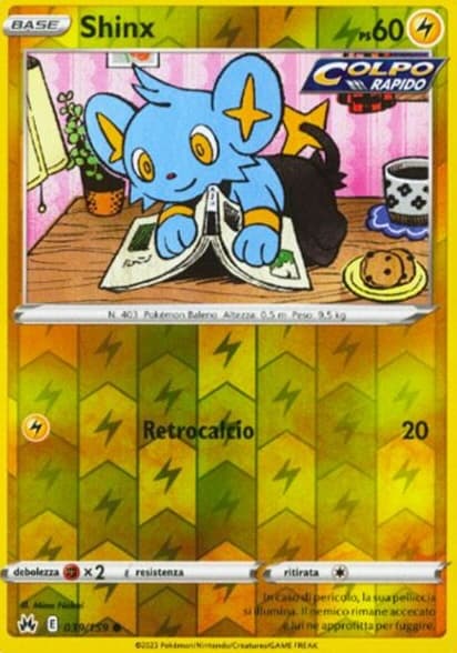 Shinx - Reverse - Zenit Regale 39/159 - Italiano - HOLO - Near Mint