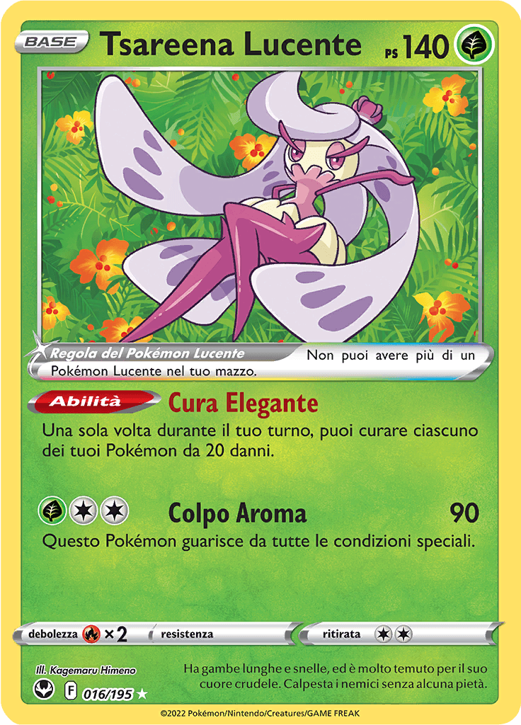 Tsareena Lucente - Tempesta Argentata 16/195 - Italiano - HOLO - Near Mint