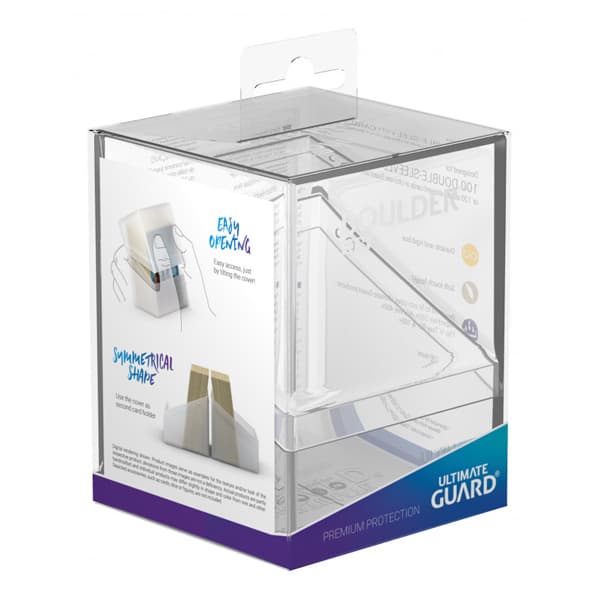 Porta Mazzo Deck Box Boulder Case 100+ Carte - Clear Trasparente