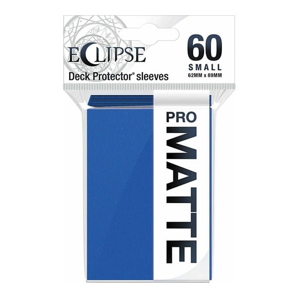 Bustine Protettive (60 Carte) Deck Protector Sleeves - Eclipse Small 62x89 mm - Blue Blu