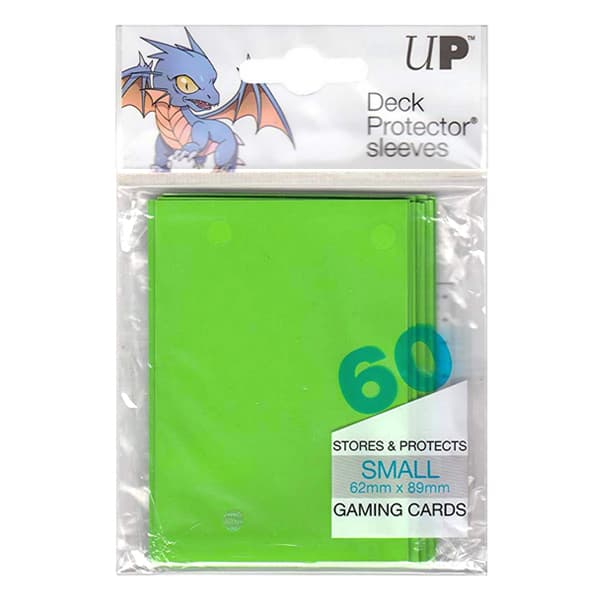 Bustine Protettive (60 Carte) Deck Protector Sleeves - Small 62x89 mm - Green Verde