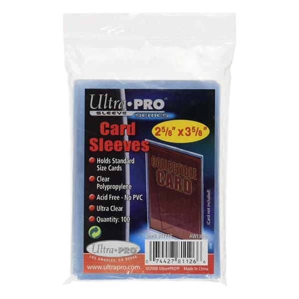 Bustine Protettive Morbide 100 Card Sleeves - Clear Trasparente