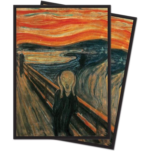 Bustine Protettive 65 Deck Protector Sleeves - Standard 66x91 mm - Fine Art Series The Scream Urlo di Munch