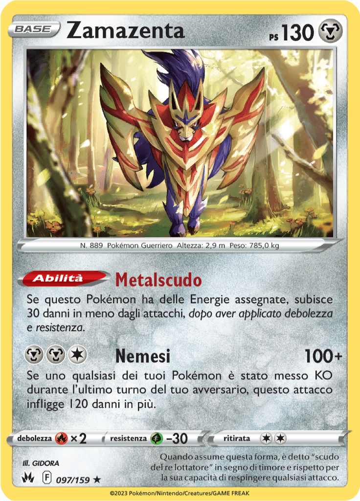 Zamazenta - Zenit Regale 97/159 - Italiano - HOLO - Near Mint