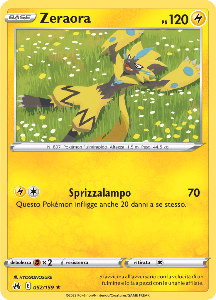 Zeraora - Zenit Regale 52/159 - Italiano - Near Mint