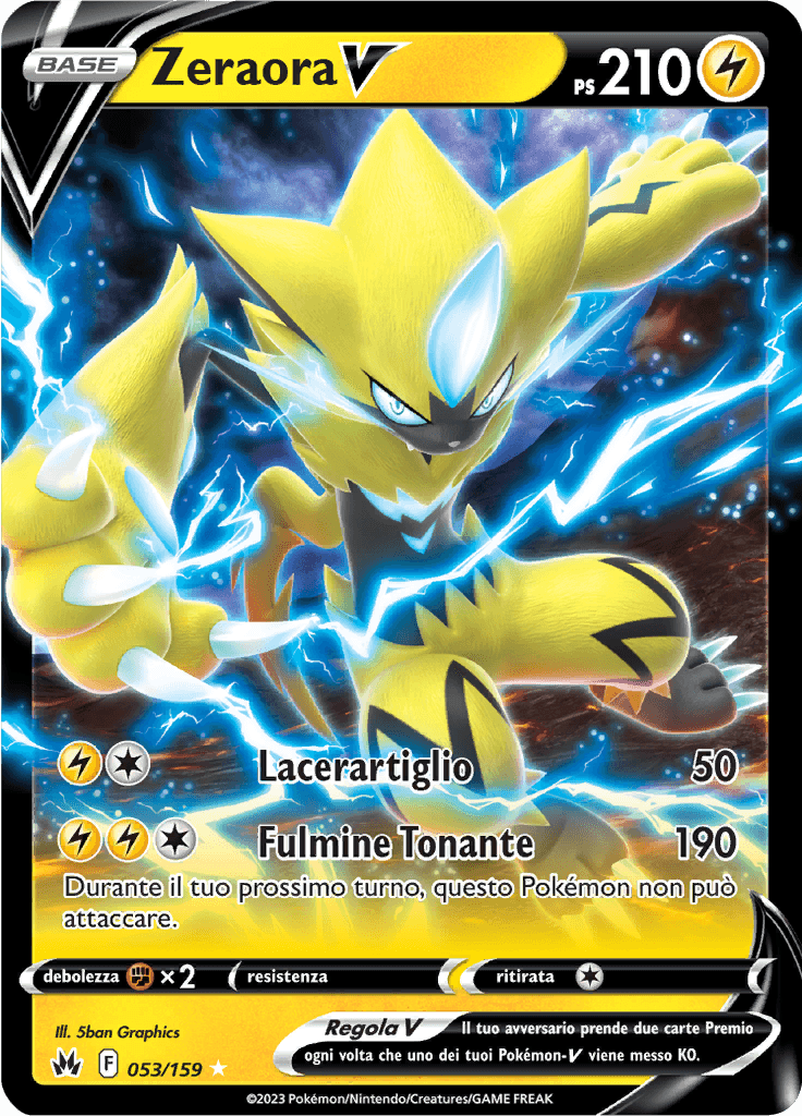 Zeraora V - Zenit Regale 53/159 - Italiano - HOLO - Near Mint
