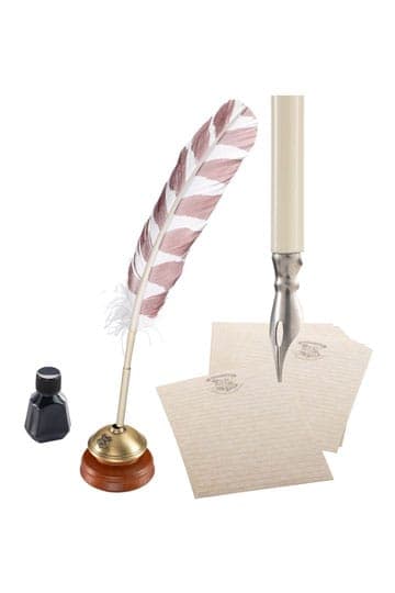 Harry Potter Replica Hogwarts Writing Quill with Hogwarts Headed Paper 31 cm