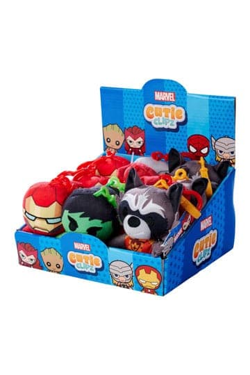 Marvel Cutie Clipz Plush Keychains Assortment (12)