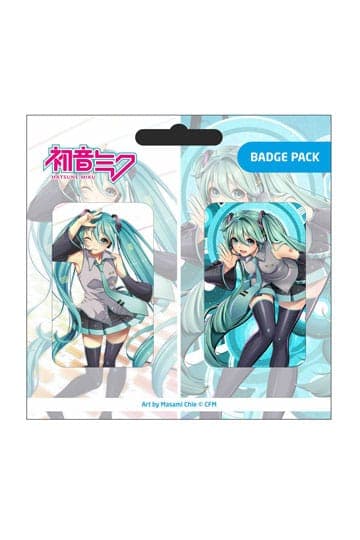 Hatsune Miku Pin Badges 2-Pack Set D