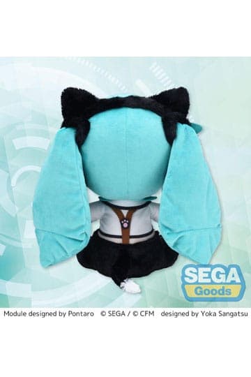 Hatsune Miku Project Diva Arcade Future Tone Fuwa Petit Plush Figure Hatsune Miku Kitty Cat LL 30 cm