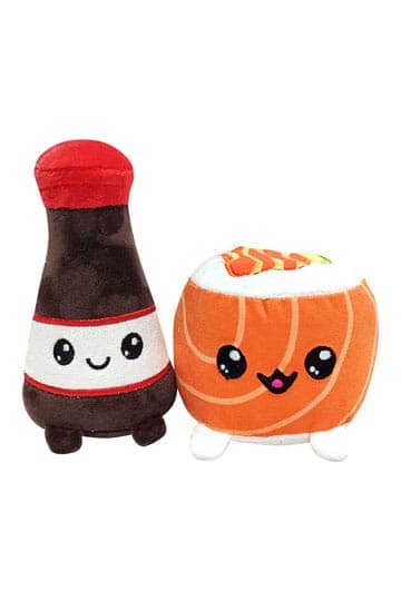 Yummis Together Plush Figures 2 Pack Uramaki & Soya in Take Away Bag 21 cm