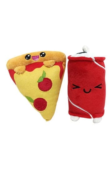 Yummis Together Plush Figures 2 Pack Pizza & Cola in Take Away Bag 21 cm