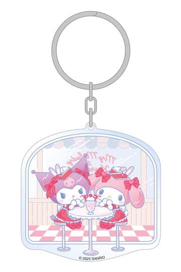 Sanrio Acrylic Keychain Hello Kitty & Friends American Diner 6 cm