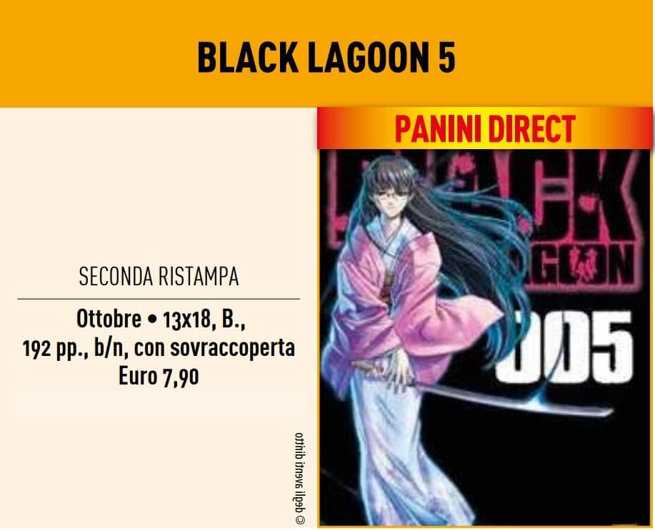 Black Lagoon 5 - Seconda Ristampa - Panini Comics - Italiano