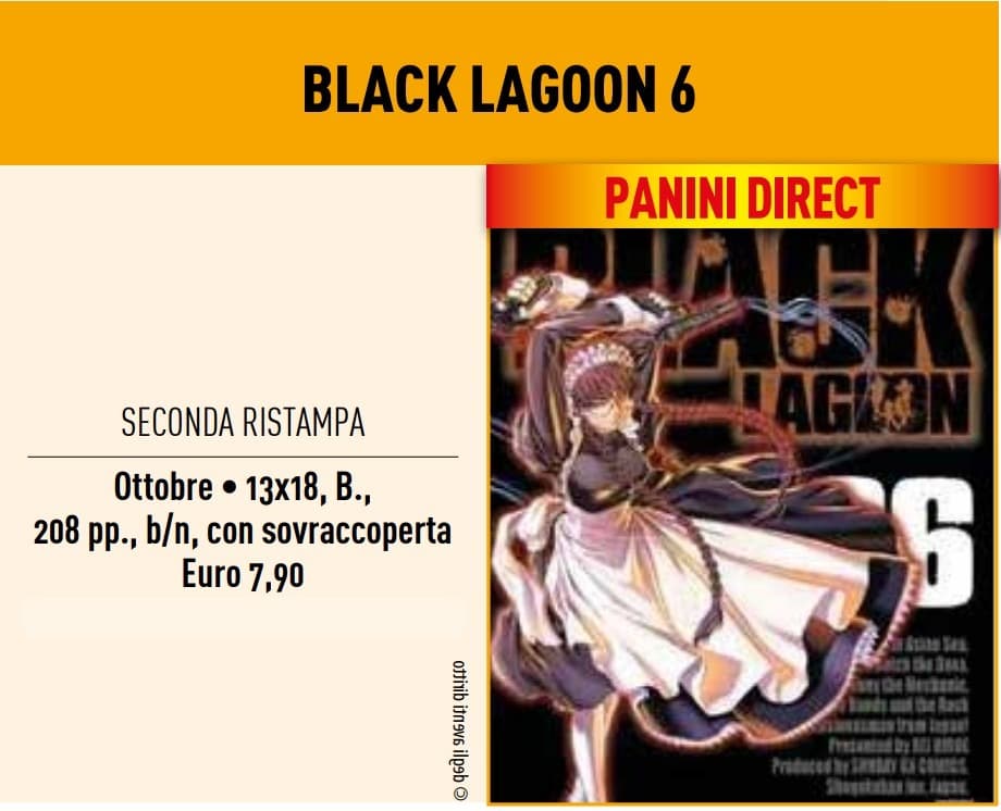 Black Lagoon 6 - Seconda Ristampa - Panini Comics - Italiano
