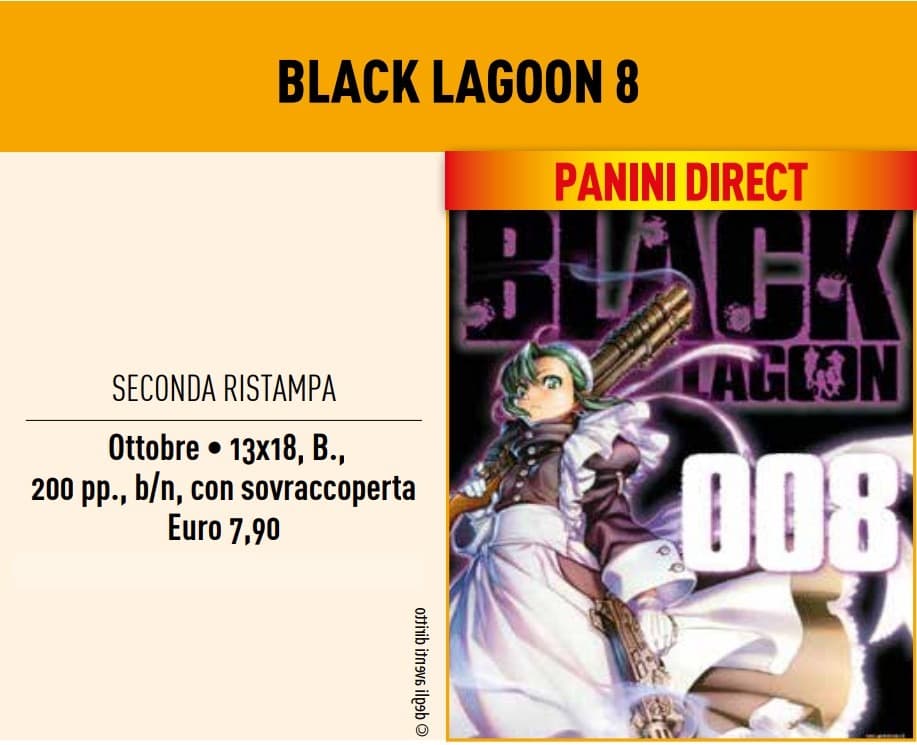 Black Lagoon 8 - Seconda Ristampa - Panini Comics - Italiano