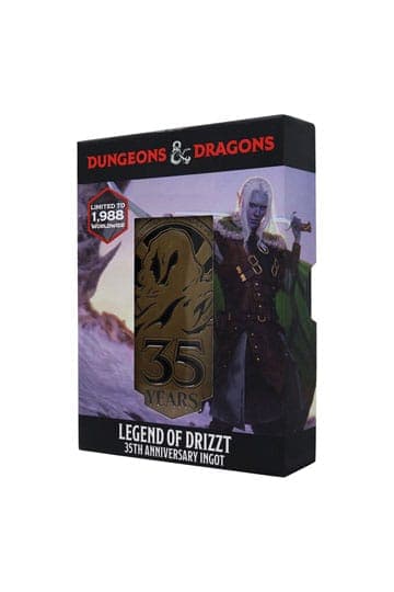 Dungeons & Dragons Metal Card 35th Anniversary Legend of Drizzt Limited Edition