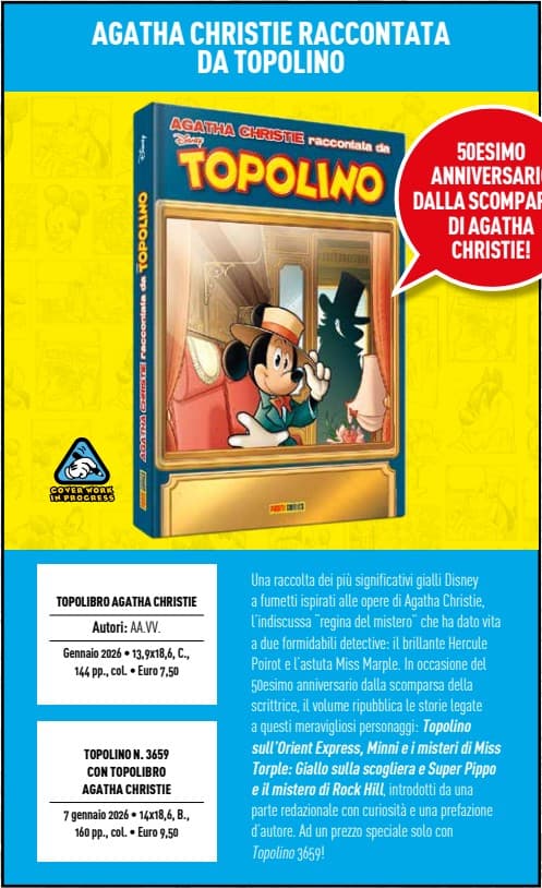 Agatha Christie Raccontata da Topolino - Panini Comics - Italiano