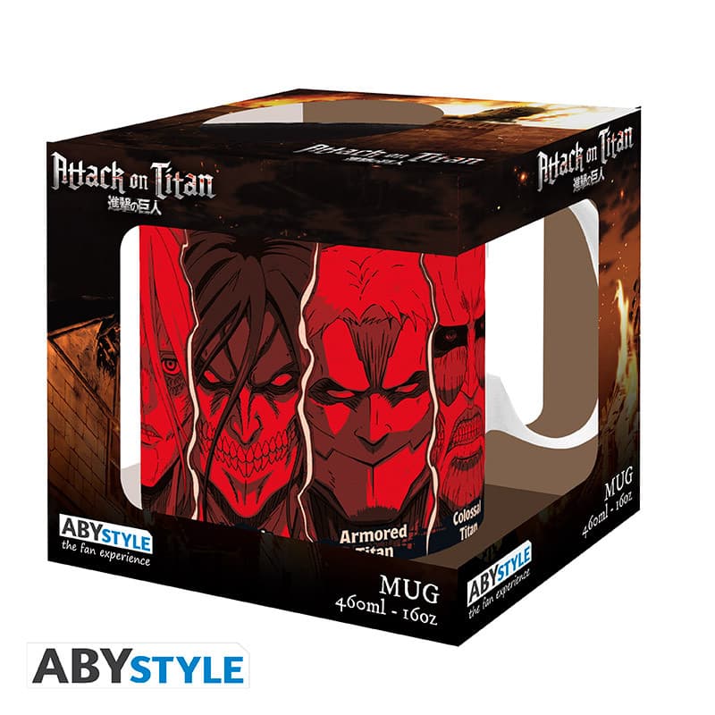 Attacco dei Giganti - Tazza Mug - 460 ml - All Titans - Subli With Box