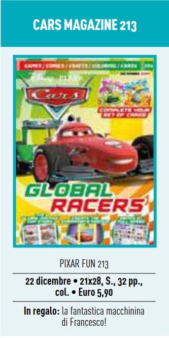 Cars Magazine 213 - Pixar Fun 213 - Panini Comics - Italiano