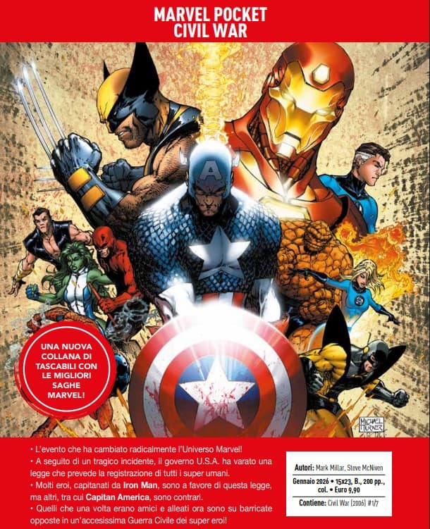 Civil War - Marvel Pocket - Panini Comics - Italiano