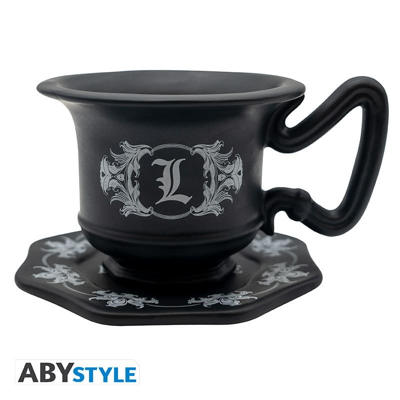 Death Note - Tazza Mug 3D con Piatto - L's Cup