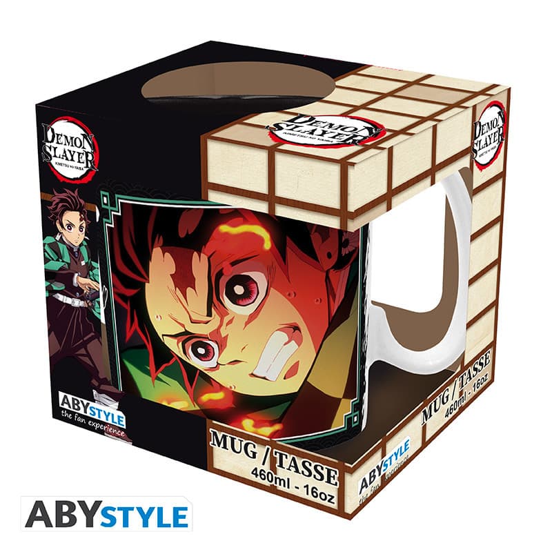 Demon Slayer - Tazza Mug - 460 ml - Tanjiro Black & Green S2 - Subli With Box