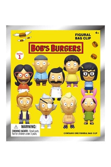 Bob's Burgers 3D Foam Bag Clips Series 1 Display (24)