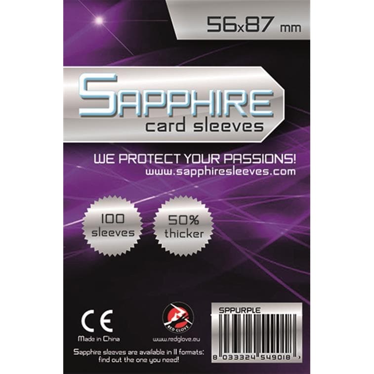 Bustine Protettive - 56×87 mm - “Sapphire Purple” - Confezione da 100