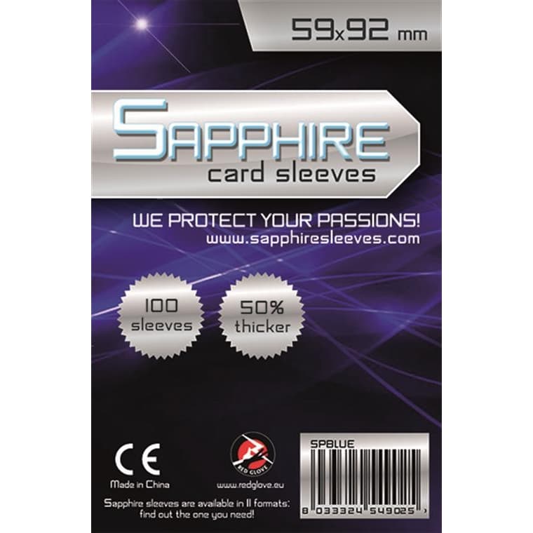 Bustine Protettive - 59×92 mm - “Sapphire Blue” - Confezione da 100