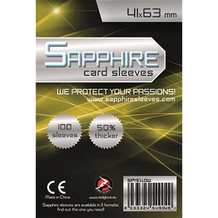 Bustine Protettive - 41×63 mm - “Sapphire Yellow” - Confezione da 100