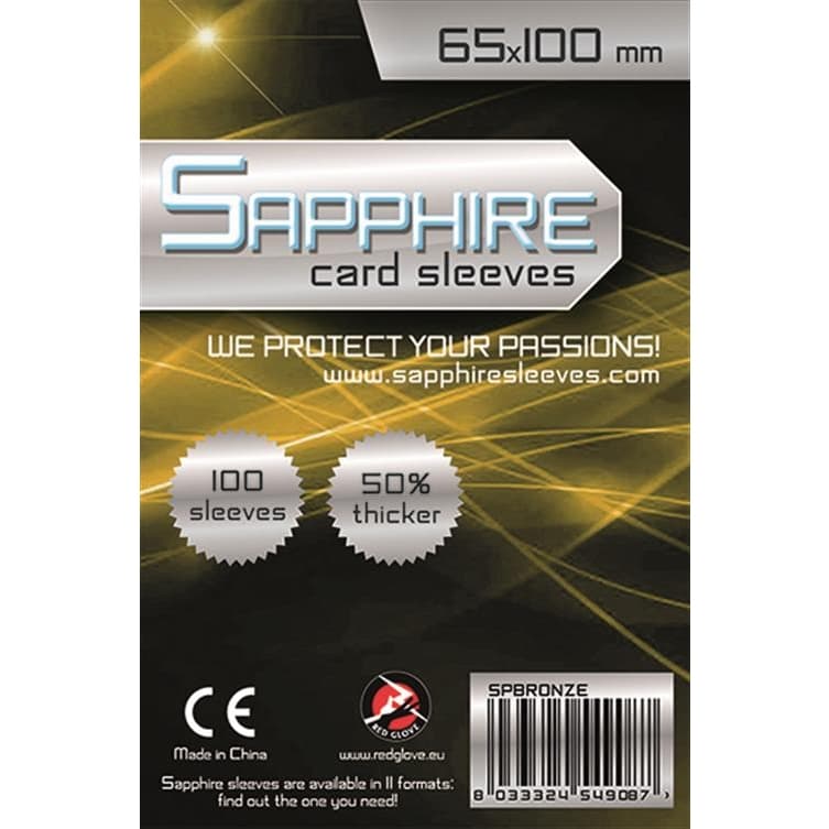 Bustine Protettive - 65×100 mm - “Sapphire Bronze” - Confezione da 100