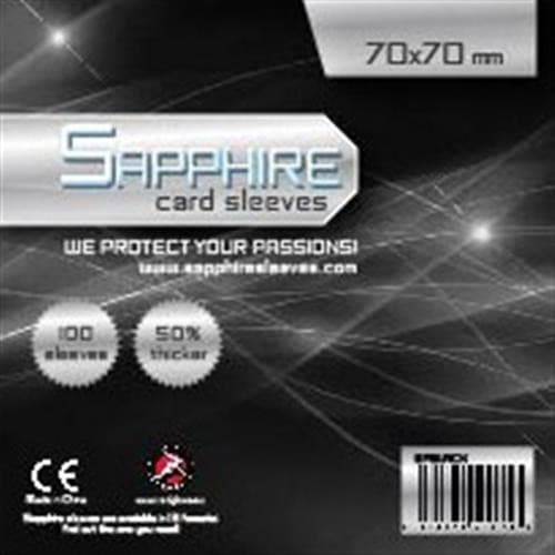 Bustine Protettive - 70×70 mm - “Sapphire Black” - Confezione da 100