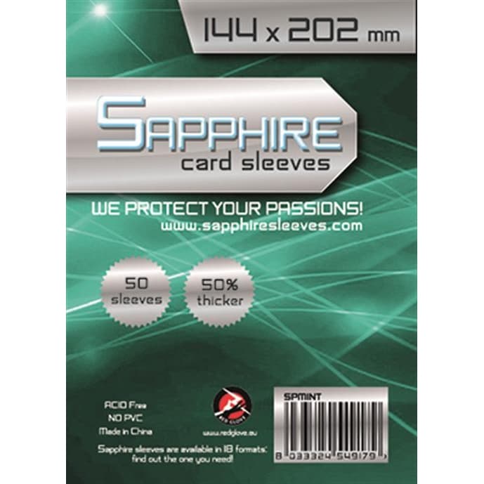 Bustine Protettive - 144×202 mm - “Sapphire Mint” - Confezione da 50