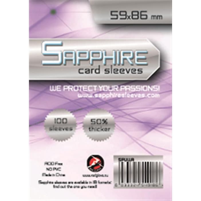 Bustine Protettive - 59×86 mm - “Sapphire Lilla” - Confezione da 100